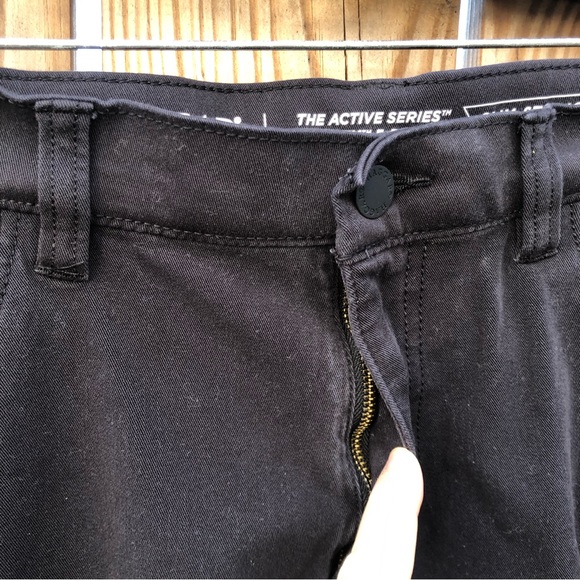 Haggar Slim Straight Black Pants - Mens 38 x 30 Stretch - Picture 8 of 9